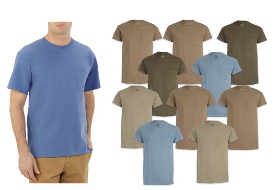 Today only: 10-pack Fruit of the Loom men’s pocket tees for $21