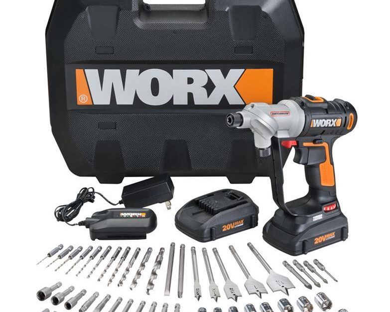 Worx Switchdriver 67-piece PowerShare cordless drill & driver for $95