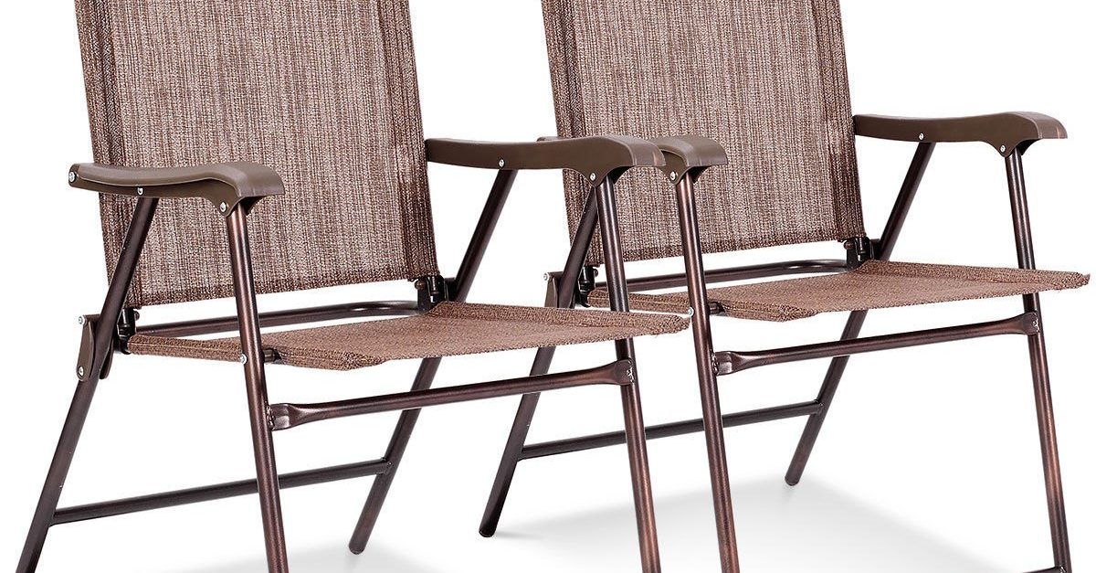 2-pack set of folding chairs for $40, free shipping