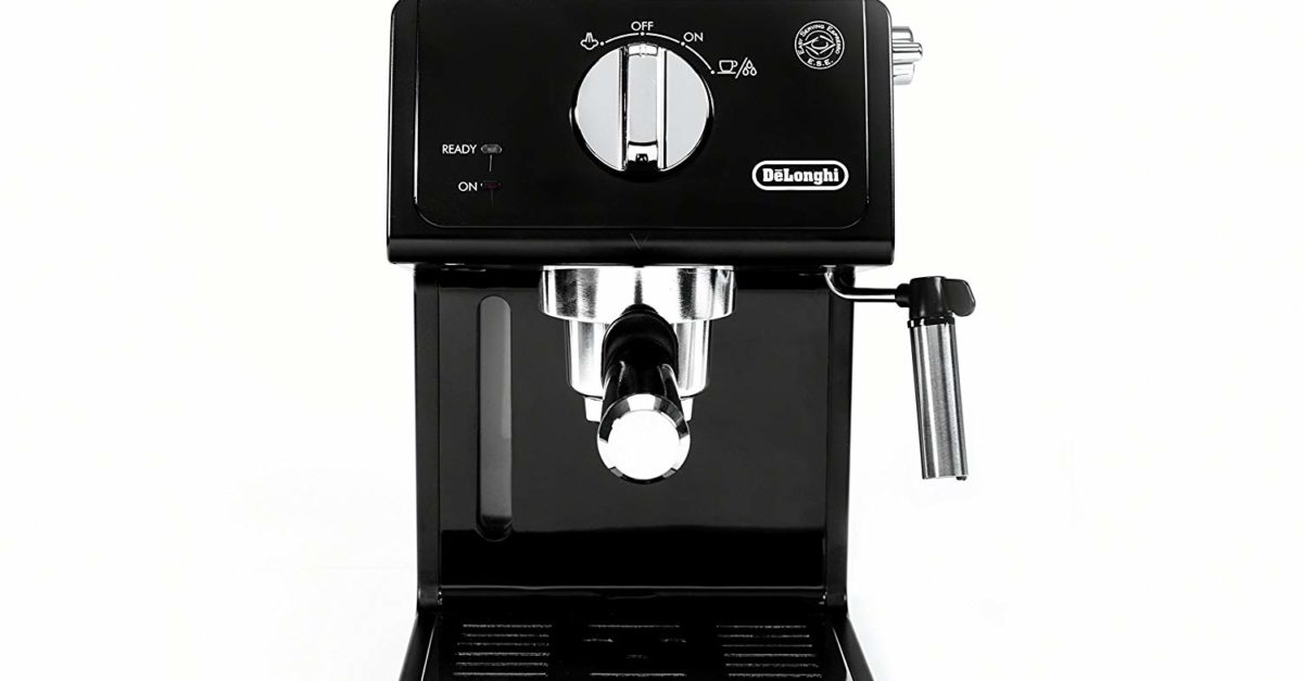 De’Longhi 15 bar espresso machine with advanced cappuccino system for $64