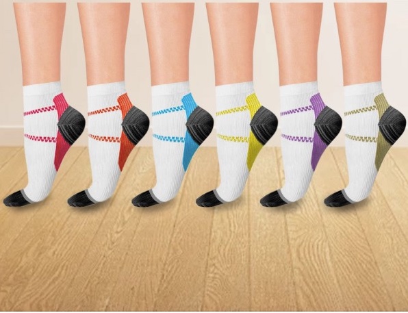 Today only: 6-pack ankle-length compression socks for $15