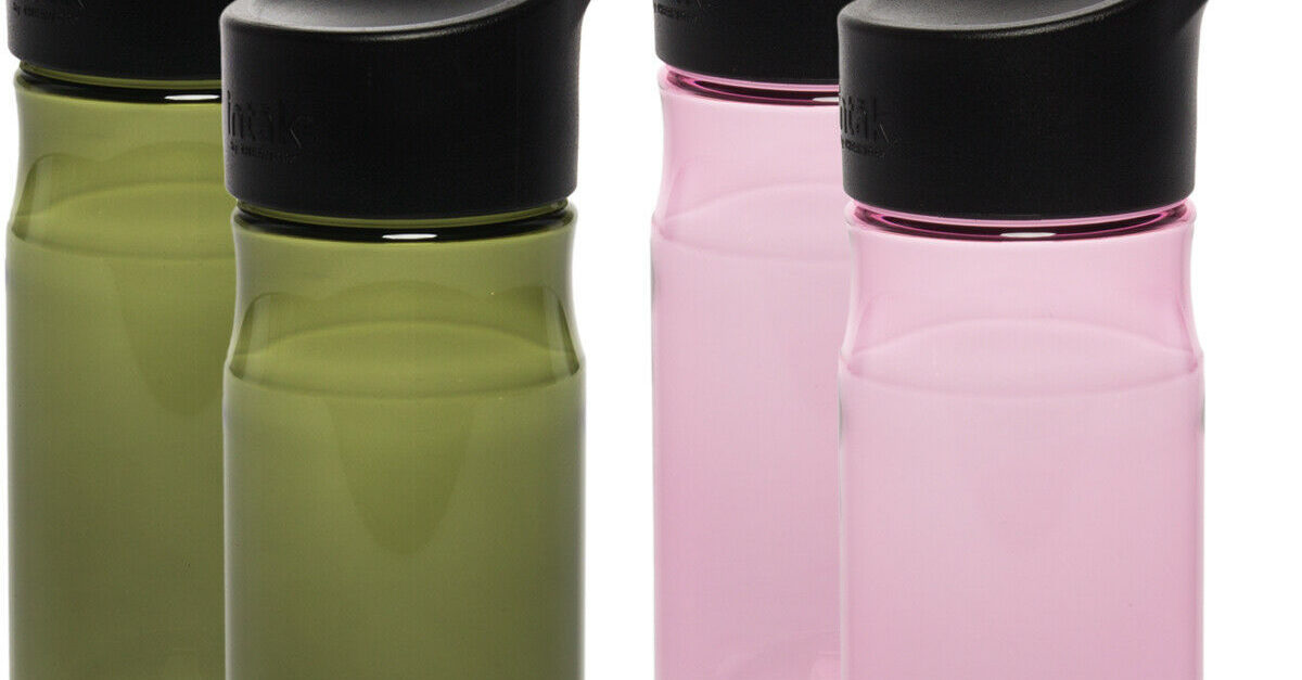 2-pack 18-oz water bottles with cap handles for $10, free shipping