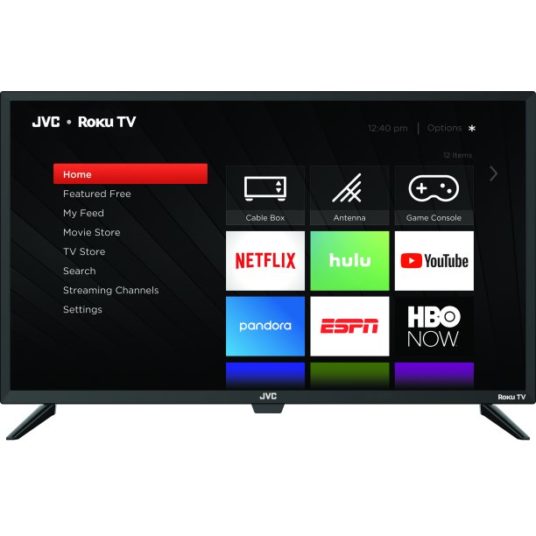 JVC 32″ HD Roku smart LED TV for $99