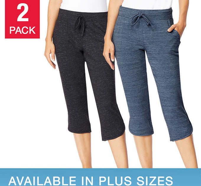 2-pack 32 Degrees ladies’ fleece capri pants for $15, free shipping