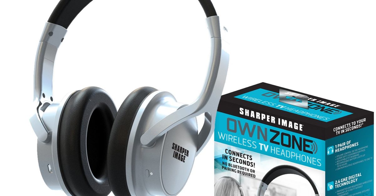 Today only: Sharper Image wireless TV headphones for $38