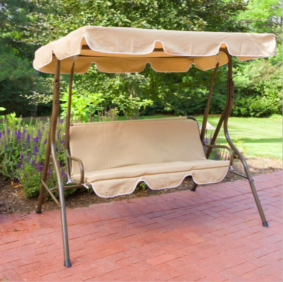 Outdoor canopy swing for $61, free shipping