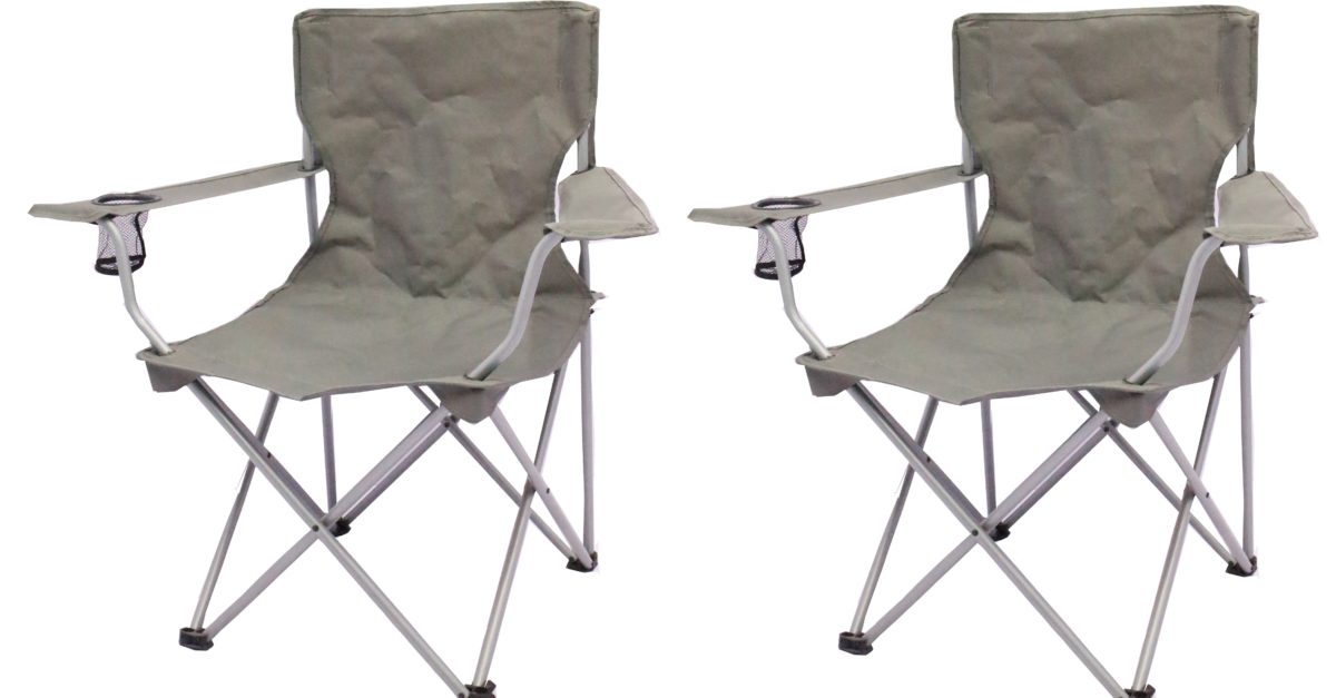 2-pack Ozark Trail quad folding camp chairs for $11
