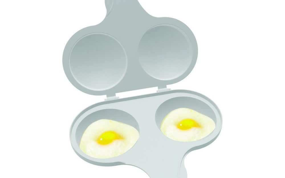 Nordic Ware microwave 2 cavity egg poacher for $2