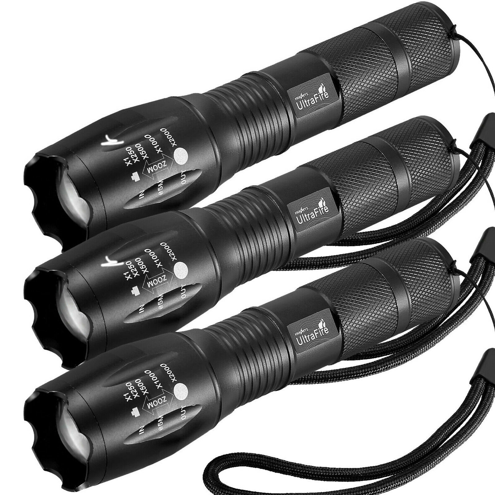 3-pack tactical flashlights for $11, free shipping