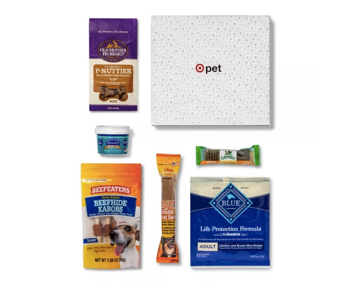 Target pet box with 6 items for $10