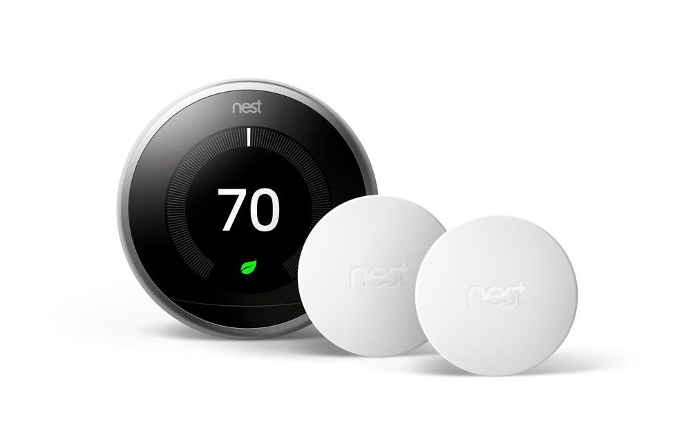 Google Nest Learning Thermostat (3rd gen) + 2 sensors + Google Home Mini for $190