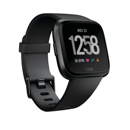 Fitbit Versa smartwatch with heart rate monitor for $100
