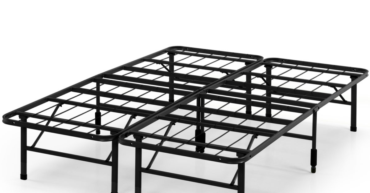 Spa Sensations by Zinus steel SmartBase twin bed frame for $40, queen for $50