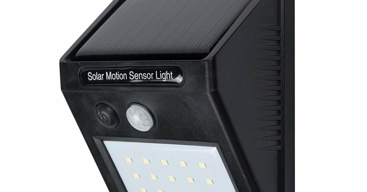 Century Solar 20 LED waterproof motion sensor outdoor light for $6, free shipping