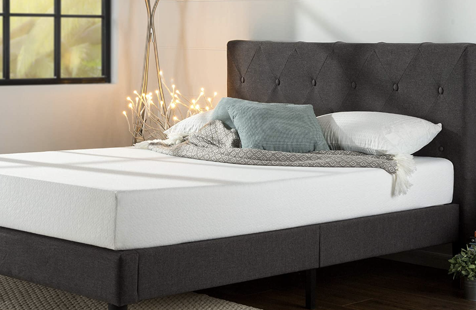 Save up to 50% on Zinus Shalini upholstered platform beds