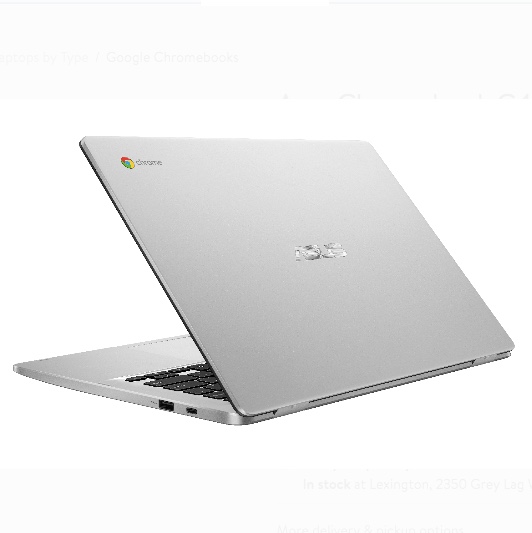 14″ Asus 4GB, 64GB eMMC Chromebook for $199