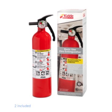 2-pack Kidde disposable fire extinguishers for $21