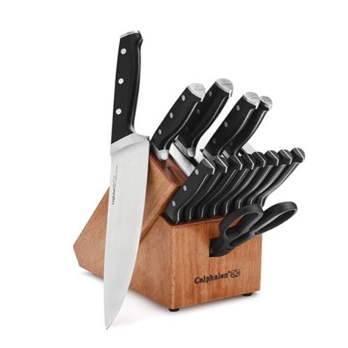 Today only: Calphalon self-sharpening 15-piece knife block set for $60