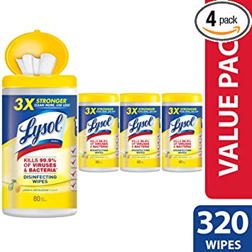 320-count Lysol disinfecting wipes for $7