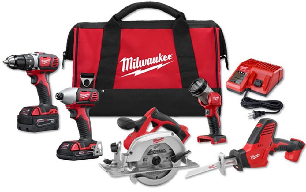 Milwaukee M18 5-tool combo kit for $299, free shipping