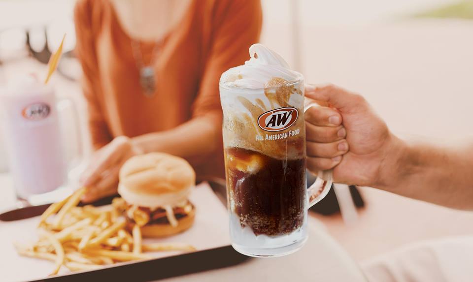 Enjoy a FREE root beer float today at A&W Restaurants!