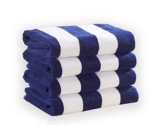 Today only: 4-pack: Cabana stripe 30″ x 60″ beach towels for $29 shipped