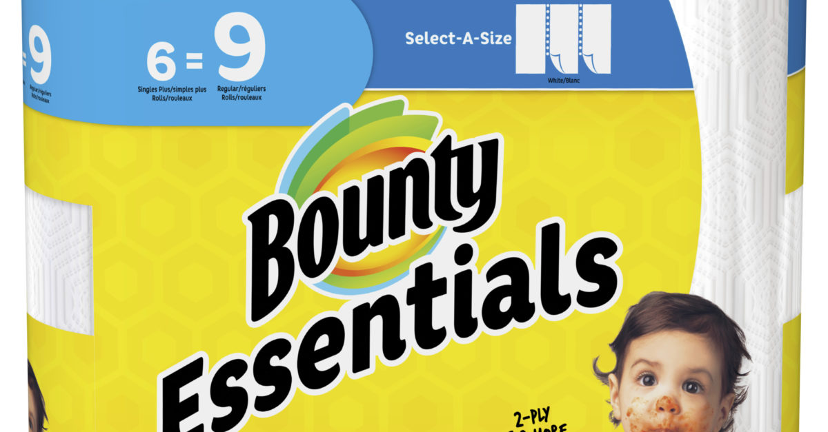 Bounty Essentials 6-pack Select-A-Size paper towels for $4