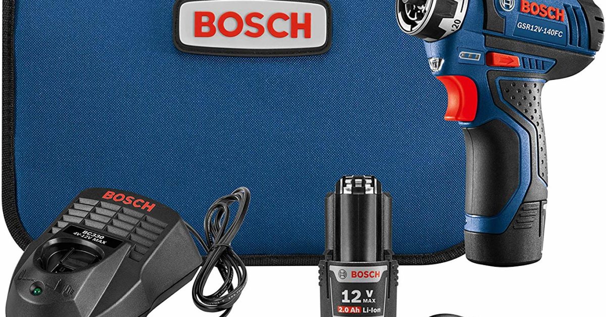 Today only: Bosch cordless electric screwdriver power drill set for $117