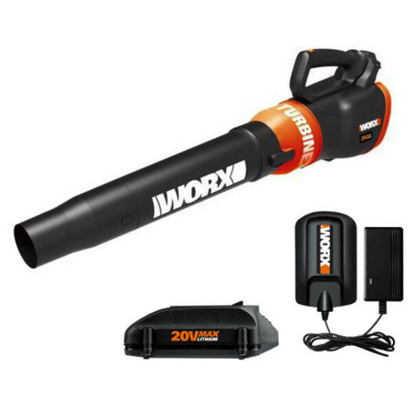 Worx 20V PowerShare 2-speed cordless battery-powered leaf blower for $40