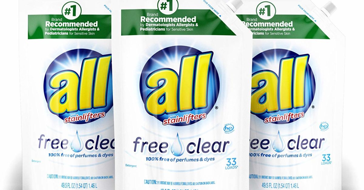 3-pack All liquid laundry detergent Easy-Pouch for $10