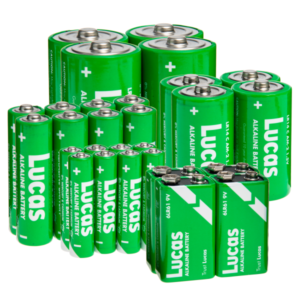 Today only: 28-pack Lucas battery bundle for $19 shipped