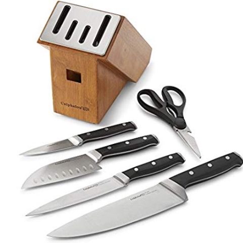 Today only: Calphalon self-sharpening 6-piece knife block set for $50