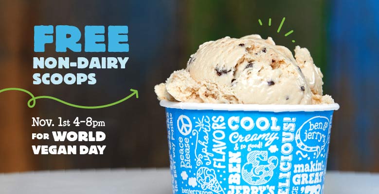 World Vegan Day: Enjoy FREE non-dairy scoops at Ben & Jerry’s!