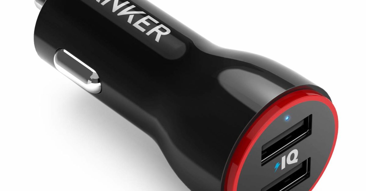 Anker PowerDrive 2-port 24W car charger for $6