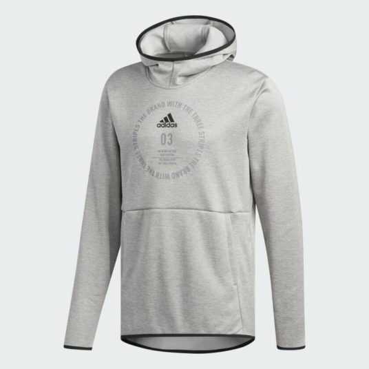 Adidas Badge of Sport hoodie for $15, free shipping