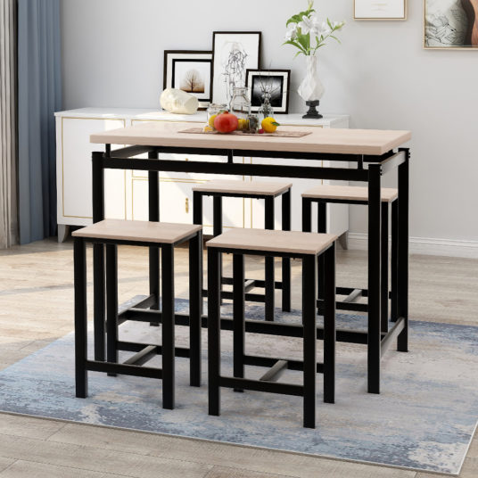 Harper & Bright Designs 5-piece dining set & pub table for $159