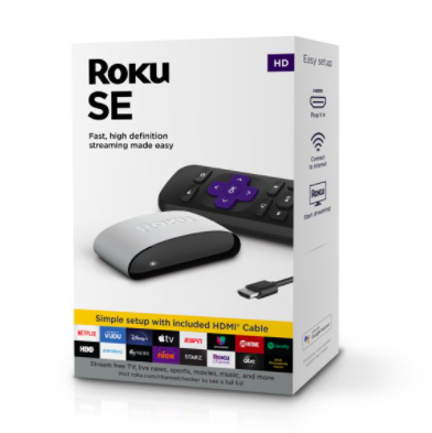 Roku SE Streaming Media Player for $17