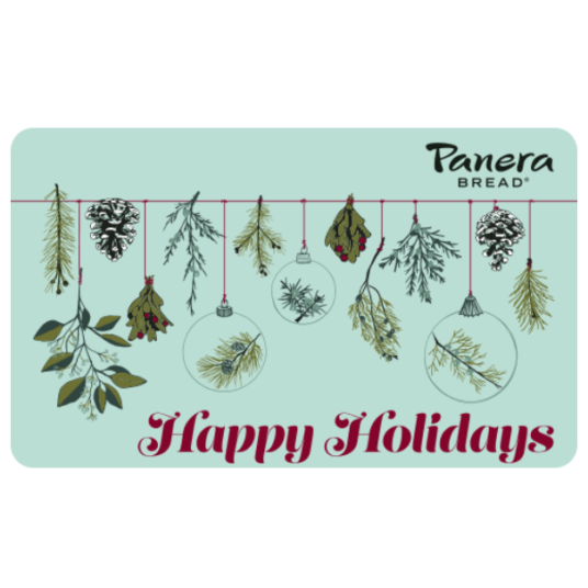 Receive a $10 bonus card with $50 in gift card purchases at Panera
