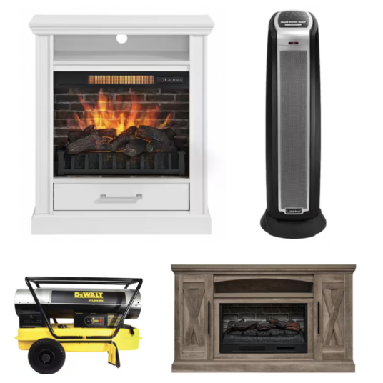Today only: Up to 50% off electric fireplaces, heaters & more