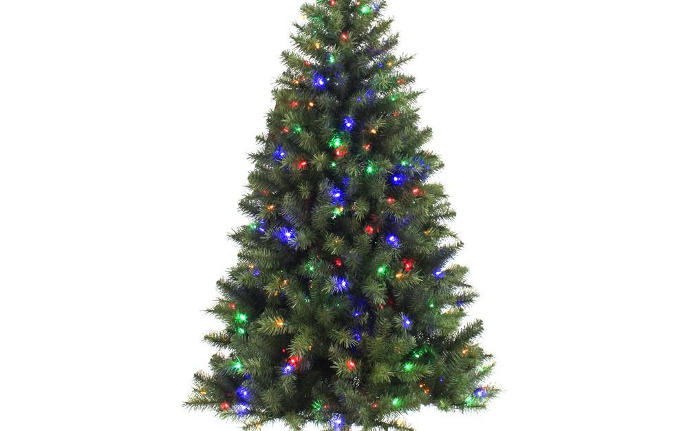 Home Accents 6.5 ft. pre-lit LED artificial Christmas tree for $40