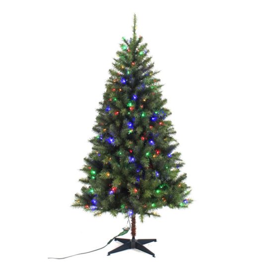 Home Accents 6.5 ft. pre-lit LED artificial Christmas tree for $40