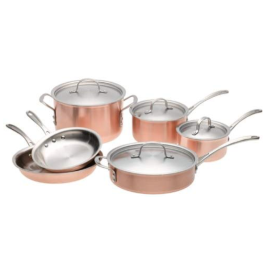 Today only: 10-piece Calphalon copper cookware set for $180