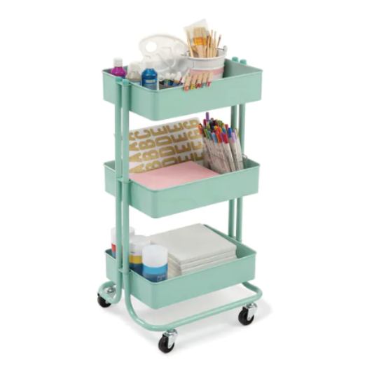 Lexington 3-tier rolling carts in multiple colors for $26