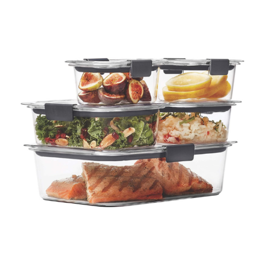 10-piece Rubbermaid Brilliance food storage container set for $20