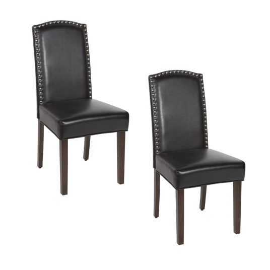 Set of 2 Better Homes & Gardens London faux leather dining chairs for $64