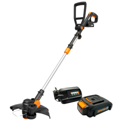 Worx 20V 3-in-1 cordless trimmer/edger with 2 batteries for $85