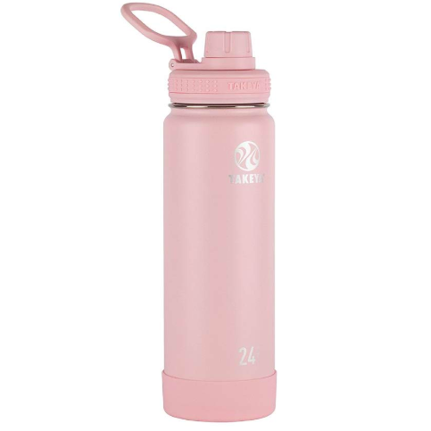 Takeya Actives insulated stainless steel water bottle with spout lid for $20