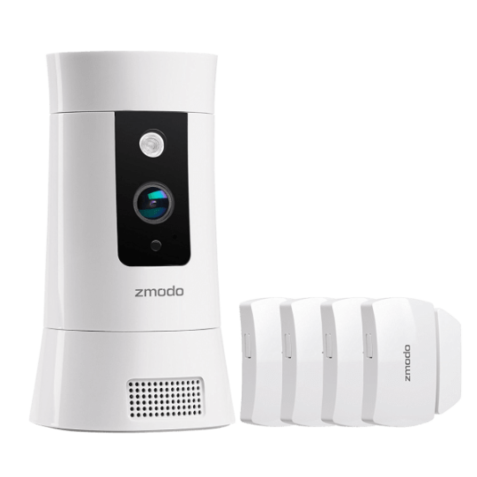 Today only: Zmodo Pivot cloud rotating smart camera with four door/window sensors for $49