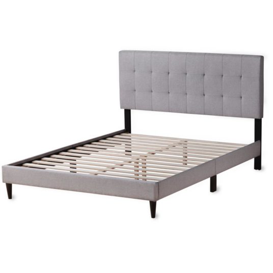 Cara upholstered platform bed frame from $105