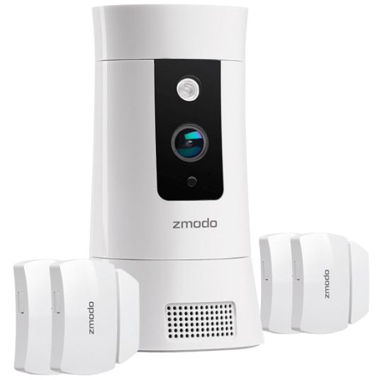Zmodo Pivot Cloud rotating smart camera with four door/window sensors for $29